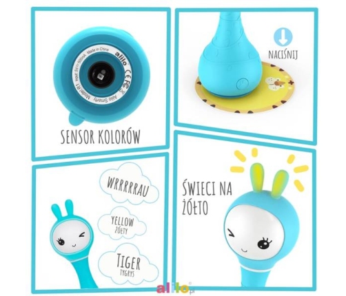 Alilo Króliczek Smarty Bunny  Niebieski