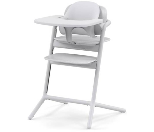 Cybex Lemo Krzesełko do Karmienia 3w1 +  Komfortowa Wkładka All White