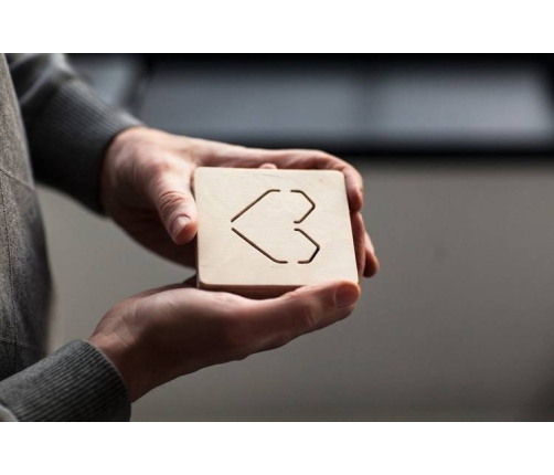 Drewniana Zabawka Kółko Krzyzyk Miłość Naturalny Babai XO-LOVE