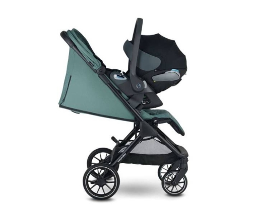 Easywalker Jackey XL Samoskładający się Wózek Spacerowy z Kołami XL Shadow Black