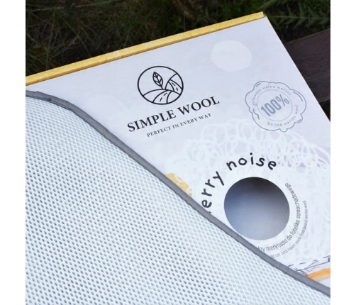 Simple Wool More Merry 2.0 Wkładka Termoaktywna z Wełny Merino do Fotelika 0-36 kg Grafitowy