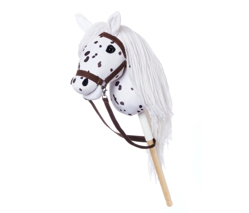 Hoppihorse Koń na Kiju Hobby Horse A4 Biały 64cm