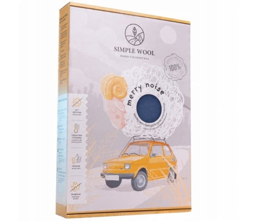 Simple Wool More Merry 2.0 Wkładka Termoaktywna z Wełny Merino do Fotelika 0-36 kg Grafitowy