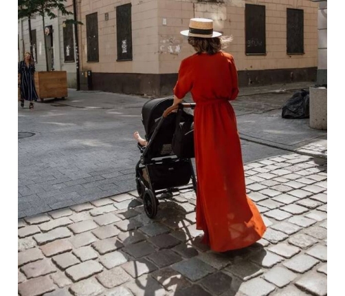 Muuvo Quick 2023 Black Chrome Indigo Bērnu rati 2in1