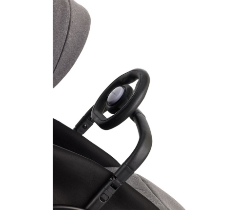 Mini by Easywalker Buggy Turn Kompaktowy Wózek Spacerowy z Obrotowym Siedziskiem 360 Soho Grey