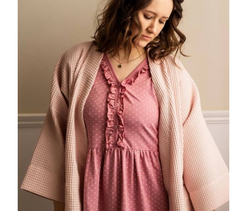 Eevi Linda Koszula Ciążowa Różowa Serca Rozmiar XXL