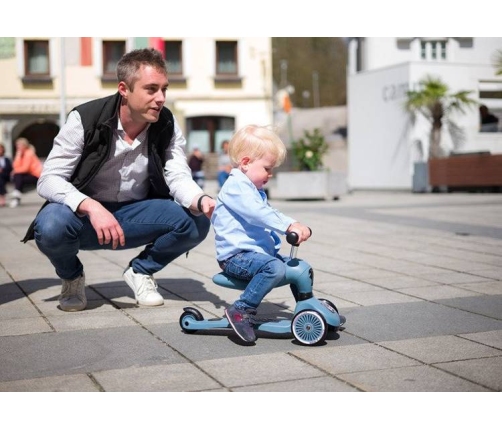 Skrejritenis Bērniem ar sēdekli Scootandride Highwaykick 2in1 Steel