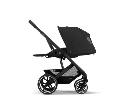 Cybex Balios S Lux Moon Black 2023 + Cybex Aton B2 i-Size + Cybex One base Детская коляска 4 в 1