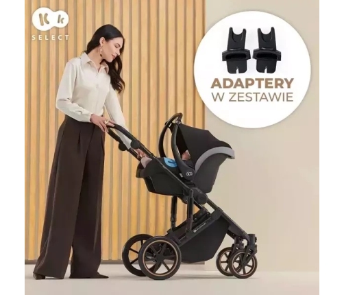 Kinderkraft Prime 2 Shadow Grey Детская коляска 2в1