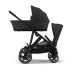 Cybex Gazelle S Moon Black Коляска для двойняшек