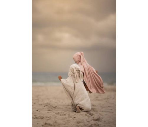 Makaszka Ponczo Sepia Rose