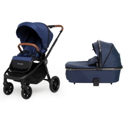 Muuvo Quick 2023 Black Chrome Indigo Bērnu rati 2in1