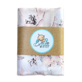 Ega Pielucha Muślinowa Otulacz 120/120 5530 Kwiat Brudny Róż