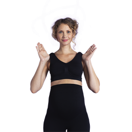 Carriwell Biustonosz Ciążowy/sportowy L 3562 Czarny Carriwell Biustonosz Ciążowy/sportowy L 3562 Czarny