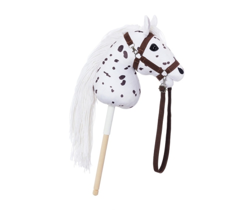 Hoppihorse Koń na Kiju Hobby Horse A4 Biały 64cm