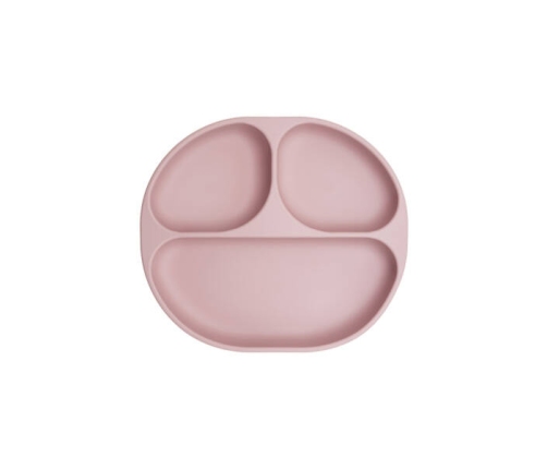 MoMi AMI Zestaw Silikonowych Naczyń dla Dzieci Różowy