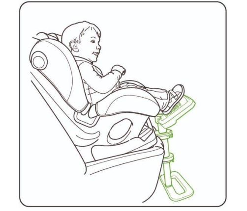 KneeGuardKids 4 Podnóżek do Fotelików Samochodowych