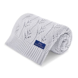 Bocioland Milano Kocyk Bambusowy Jasny Szary BOC0393 Bocioland Milano Kocyk Bambusowy Jasny Szary BOC0393