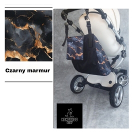 Kanguroo Baby Hamak do Wózka Czarny Marmur