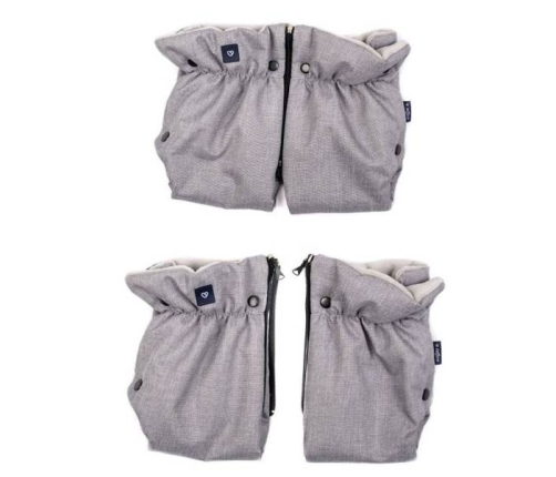 Zaffiro Plus Melange Dark Grey Варежки-муфта на коляску