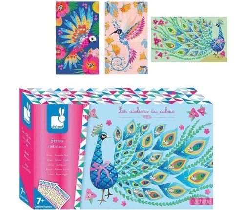 Janod Zestaw Artystyczny Czarodziejskie Cyrkonie Piękne ptaki 7+