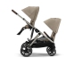 Cybex Gazelle S Almond Beige/Taupe Коляска для двойняшек