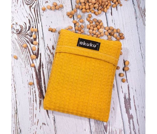 Akuku Termofor z Pestkami Wiśni 13x16 cm Yellow