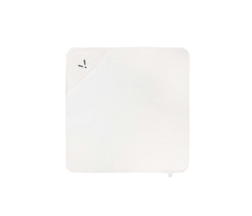 Piapimo TowelPower Ręcznik Kąpielowy z Kapturkiem Bambusowo-Bawełniany 90x90cm z Haftem Biały