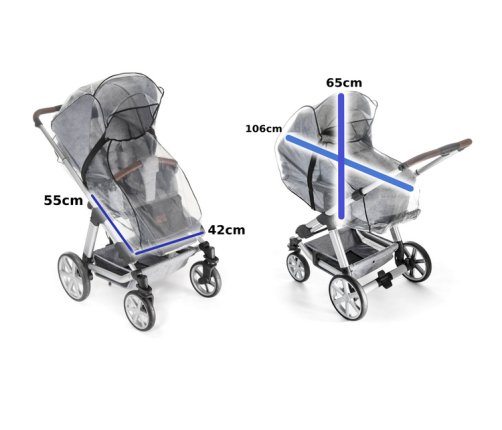 Reer Folia Przeciwdeszczowa Na Gondolę, Spacerówkę 2w1