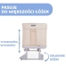 Chicco Next2Me Forever Łóżeczko Dostawne 3w1 do 22kg Moon Grey + Prześcieradło 2szt Pink Pois
