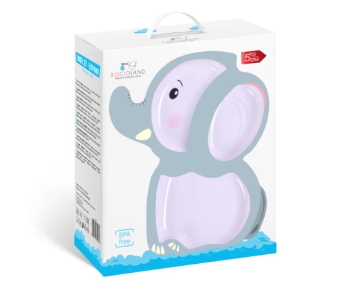 Bocioland Zestaw Naczyń 5 Elementów Słoń