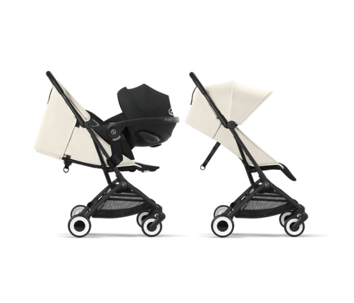 Cybex Orfeo Canvas White/Black Pastaigu rati