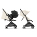 Cybex Orfeo Canvas White/Black Pastaigu rati
