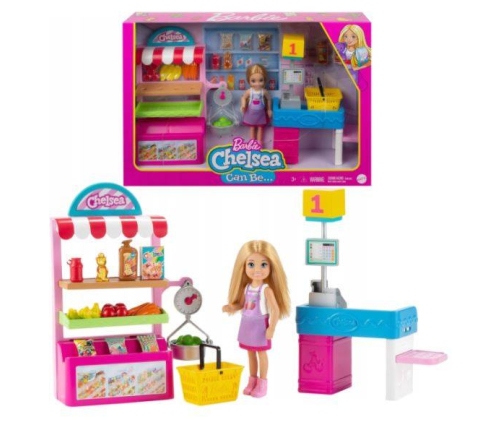 Barbie Chelsea Sklepik Zestaw z Lalką GTN67
