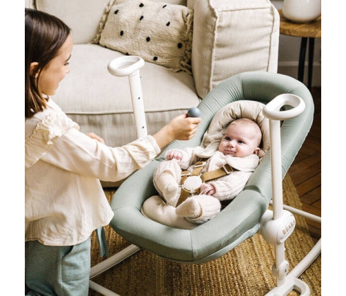 Beaba Bouncer Up&Down Plus Seagrass Šūpuļkrēsls