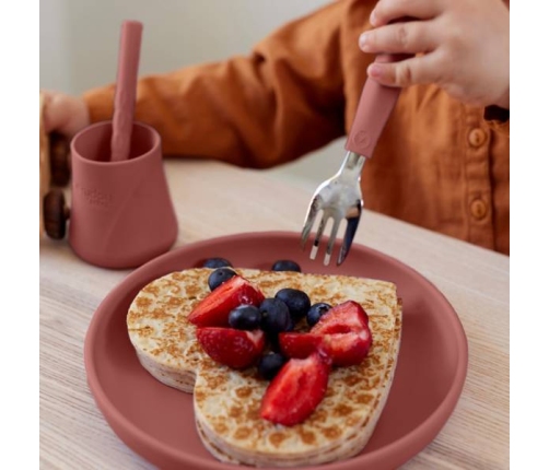 Everyday Baby Talerzyk Silikonowy Bez Przyssawki Ceglany