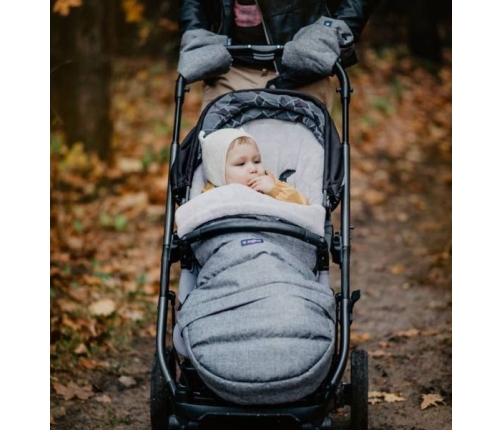 Zaffiro iGrow Plus Melange Grey Bērnu ratu guļammaiss