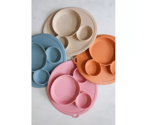 MYROYS Talerzyk z Przyssawką Różowy