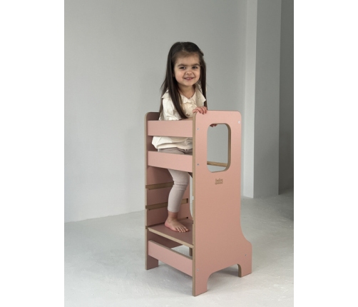 Baby Wood Slim M Kitchen Helper Różowy