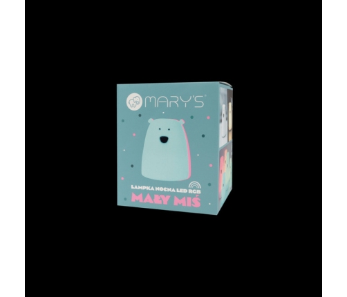 MARY'S Lampka Led Miś Mały Niebieski Rgb+ww /nb