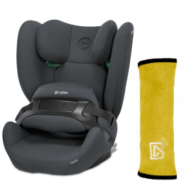 Cybex Pallas B I-Size Fotelik Samochodowy 9-50 kg Cobblestone Grey + Babysafe Nakładka Na Pas