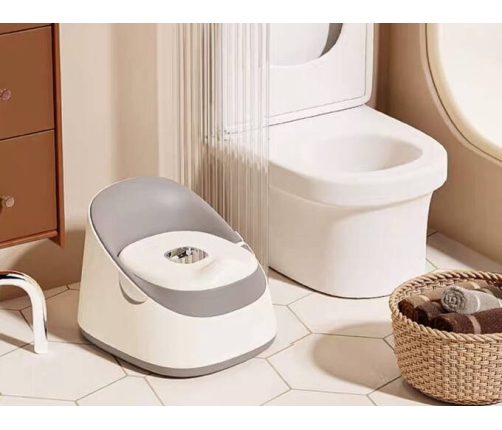 Ines&John Nocnik Dziecięcy Premium White / Grey / Silver