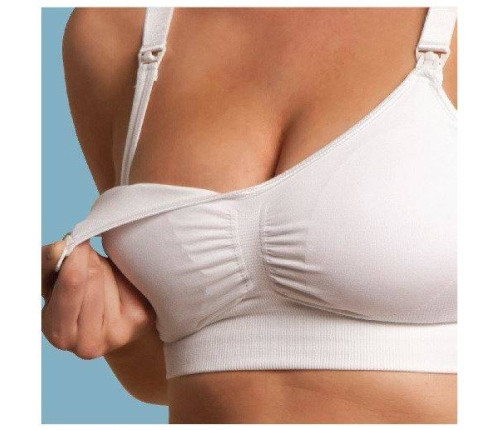 Carriwell 3300 Bezszwowy Biustonosz Do Karmienia Z Wkładką Formującą Biały S