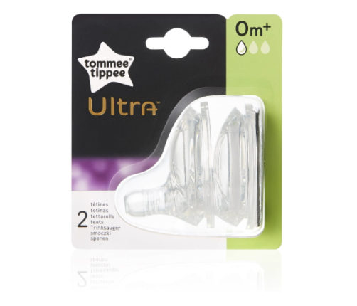 Tommee Tippee Smoczek Silikonowy do Butelki ULTRA 0+ 42400568