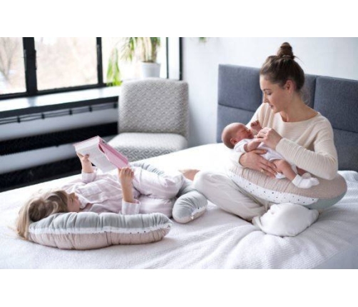 Motherhood Gniazdo Niemowlęce + Kojec Junior 2w1 Statki Niebieskie