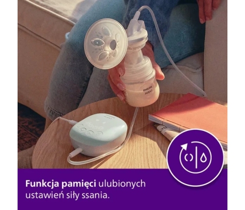 Philips Avent Laktator Mid end Daisy SCF323/11 + Smoczek SCY962/01