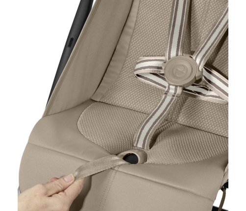 Cybex Orfeo Almond Beige/Taupe  Pastaigu rati + Guļammaiss Cybex Snogga 2