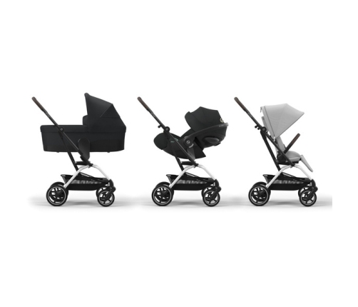 Cybex Eezy S Twist Plus 2 Fog Grey/Silver 2024 Прогулочная коляска + Дождевик