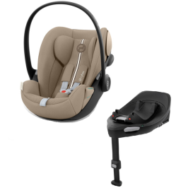 Cybex Cloud G I - Size Fotelik Samochodowy Almond Beige Plus 0-13kg + Cybex Baza G Black
