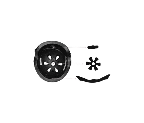 Momi Mimi Dziecięcy Kask Rowerowy Szary Matowy